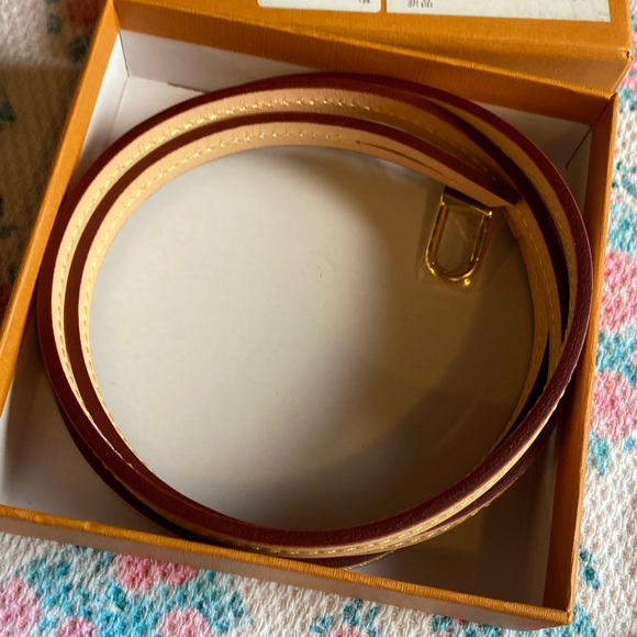 Vachetta replacement strap in orange Orange Box - Picture 1 of 7